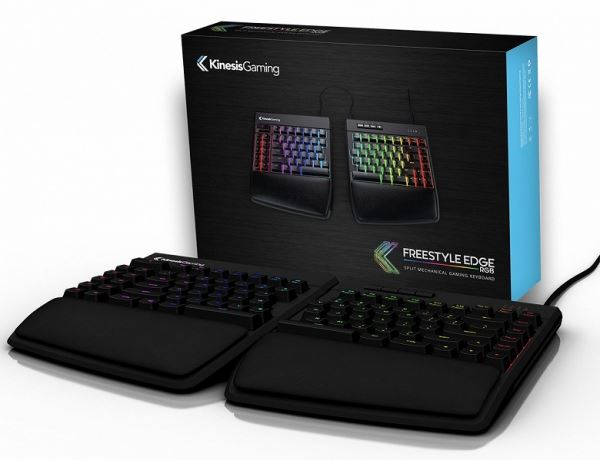Механическая клавиатура Kinesis Gaming Freestyle Edge RGB разделена на две части