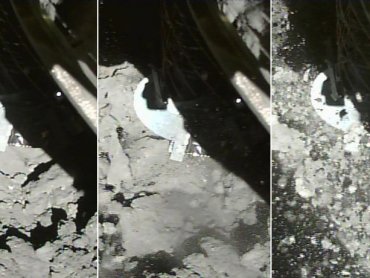 Космический корабль Hayabusa2 взял образец пыли с астероида Рюгу